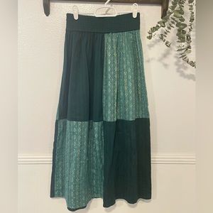 Ace & Jig midi skirt // green // size XS